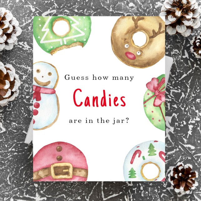Winter baby shower Guess how many candies game Poster (Creator Uploaded)