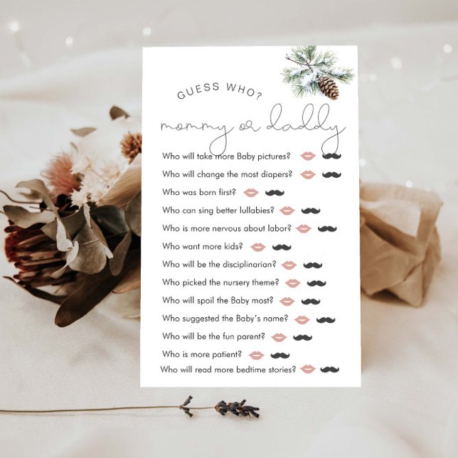 Winter Baby Shower "Guess Who" Game (Creator Uploaded)