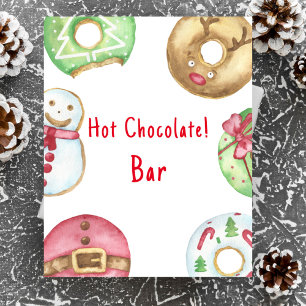 Winter baby shower Hot chocolate bar Poster