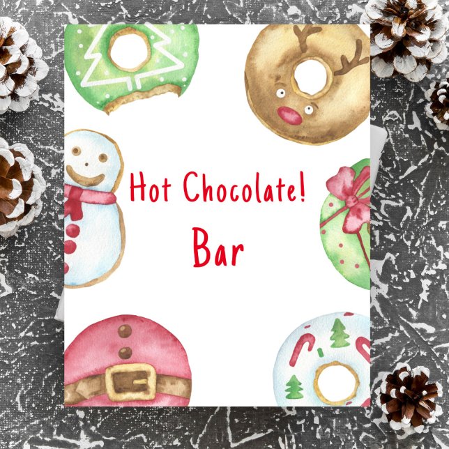 Winter baby shower Hot chocolate bar Poster (Creator Uploaded)