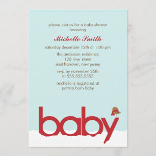 Winter Baby Shower Invitation