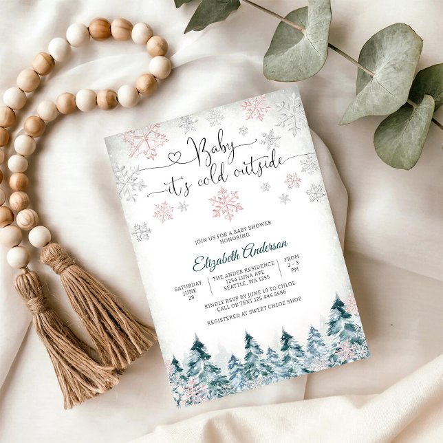 Winter Baby Shower Invitation (Creator Uploaded)