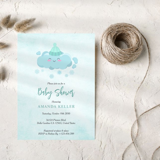Winter Baby Shower Invitation (Creator Uploaded)