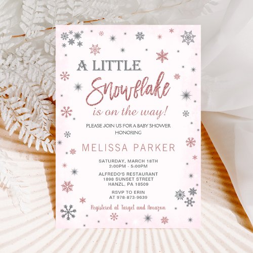 Winter Baby Shower Invitation