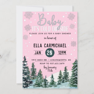 Winter Baby Shower Invitation