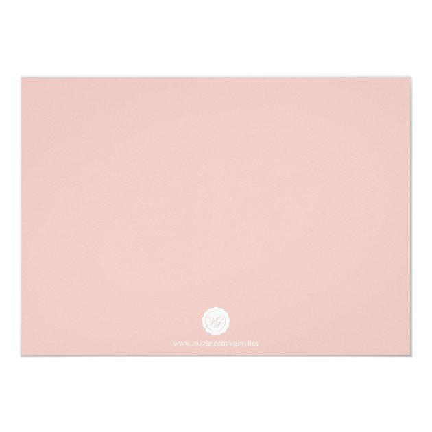 Winter Baby Shower Invitation - Blush Pink