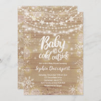 Winter Baby Shower Invitation Gender Neutral