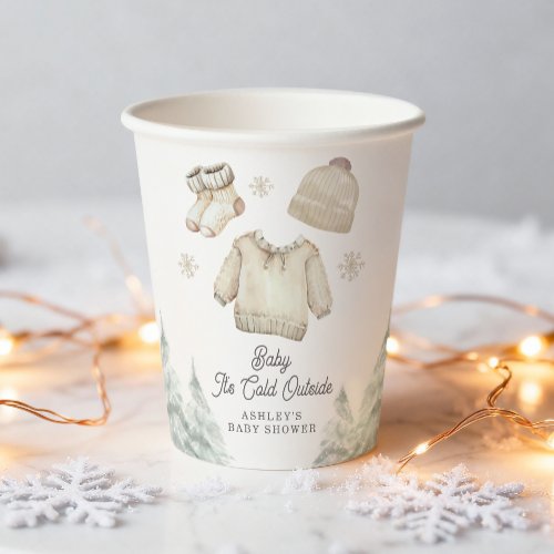 Winter Baby Shower It's Cold Outside Unisex Snow