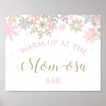 Winter Baby Shower Mom-Osa Sign