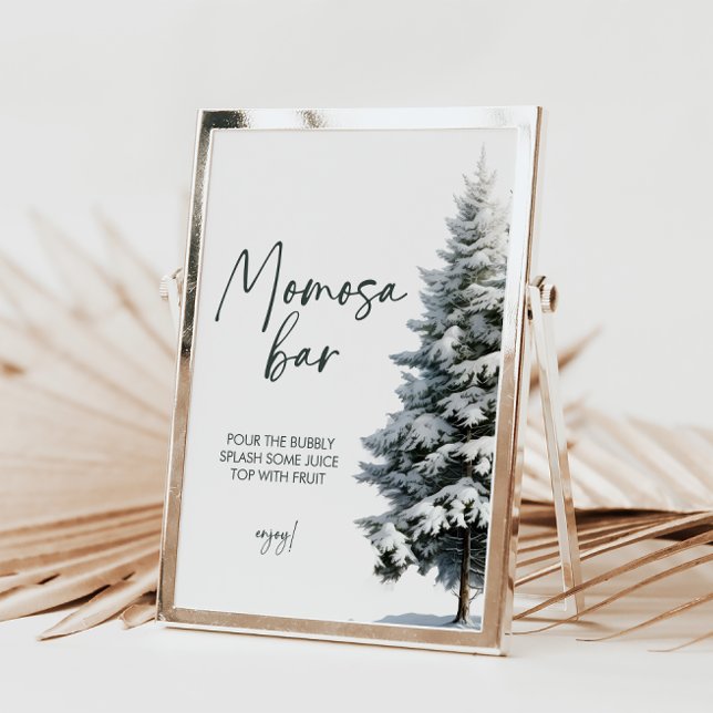 Winter Baby Shower Momosa Sign | Mom-osa Sign (Creator Uploaded)