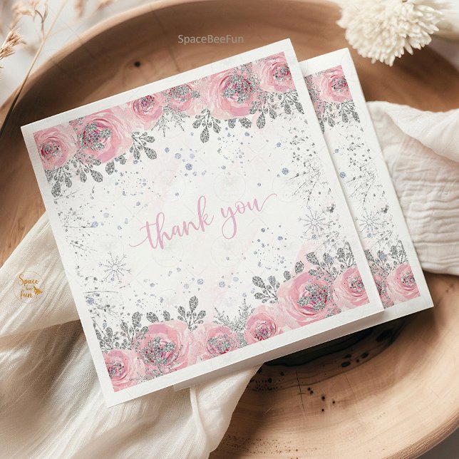 Winter Baby shower  Napkins (Winter Baby Shower Napkins, It's Cold Outside Napkins, Snowflake Baby Shower Napkins, Winter Wonderl)