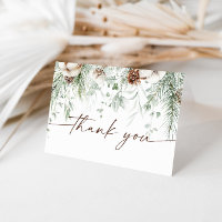 Winter Baby Shower Thank You Card