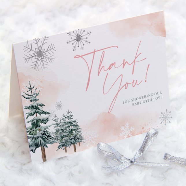 Winter Baby Shower Thank You Cards (Creator Uploaded)