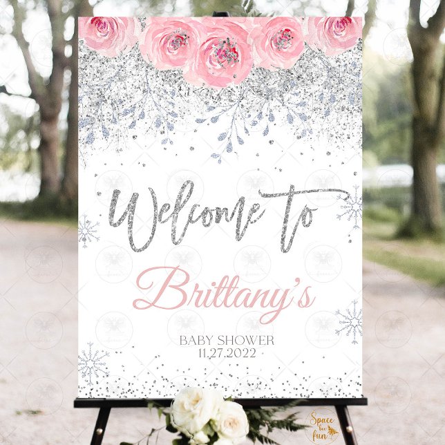 Winter Baby shower t's Cold Outside  Foam Board (Winter Baby Shower Welcome Sign, It's Cold Outside Welcome Sign, Snowflake Baby Shower Welcome Sign,)