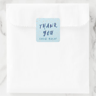 Winter Baby Sprinkle | Blue Snow Flurry  Square Sticker