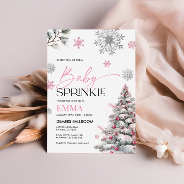 Winter Baby Sprinkle Invitation, Baby Shower  Invitation (Creator Uploaded)