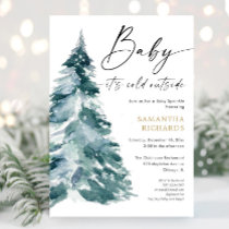 Winter baby sprinkle it's cold outside shower invitation