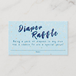 Winter Baby Sprinkle Snow Flurry Diaper Raffle Enclosure Card