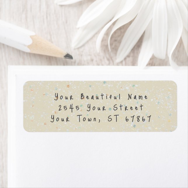 Winter Baby Sprinkle | Snow Flurry Return Address  Label (Insitu)