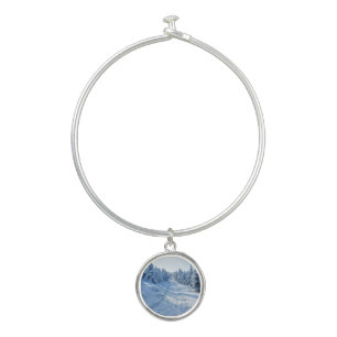 Winter bangle bracelet