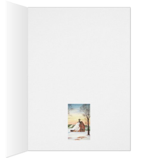 Winter Barn Blank Cards (Inside (Right))