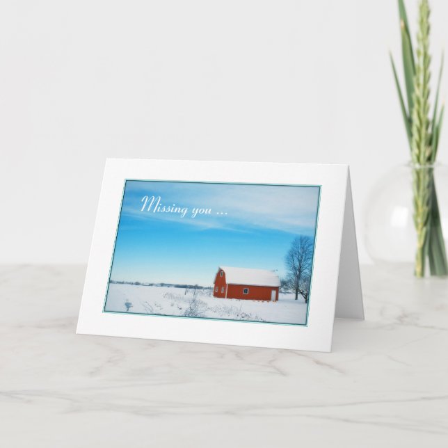 Winter Barn Card (Front)