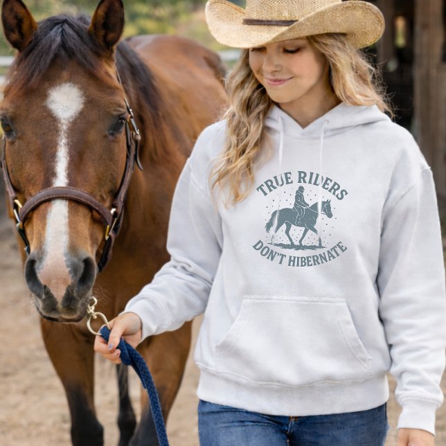 Winter Barn Horse Hoodie for Girls (Creator Uploaded)