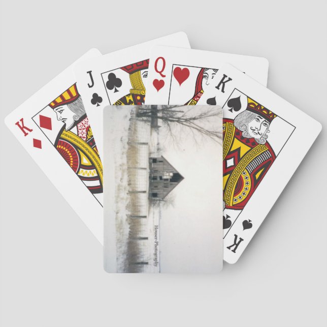 winter barn poker cards (Back)