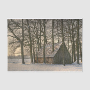 Winter Barn Tissue Paper