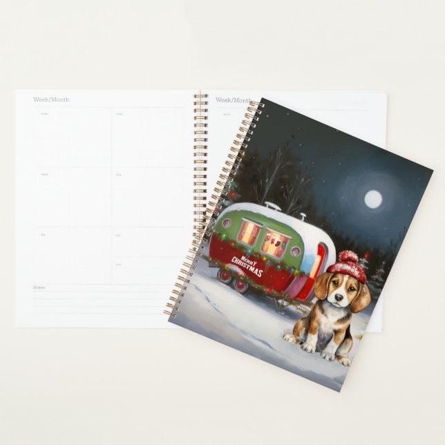 Winter Beagle Caravan Christmas Adventure  Planner (Display)