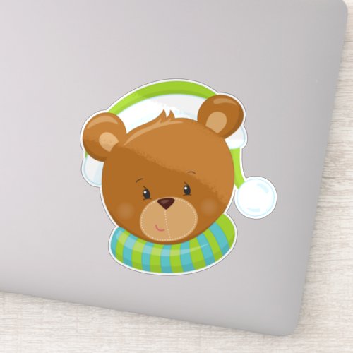 Winter Bear Cute Bear Brown Bear Bear With Hat Sticker