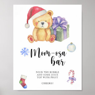 Winter bear \ Mom-osa bar Poster