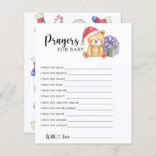 Winter bear - Party game prayers for baby