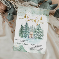 Winter Bearly Wait Baby Shower  Invitation