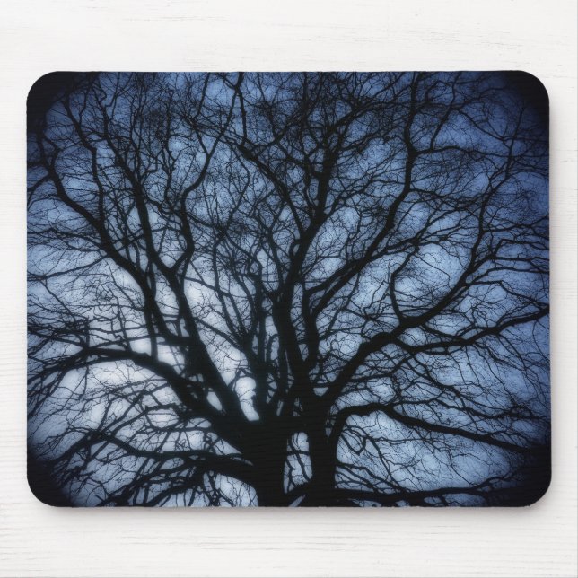 Winter beech, Bridlington, dreamy edit Mouse Pad (Front)