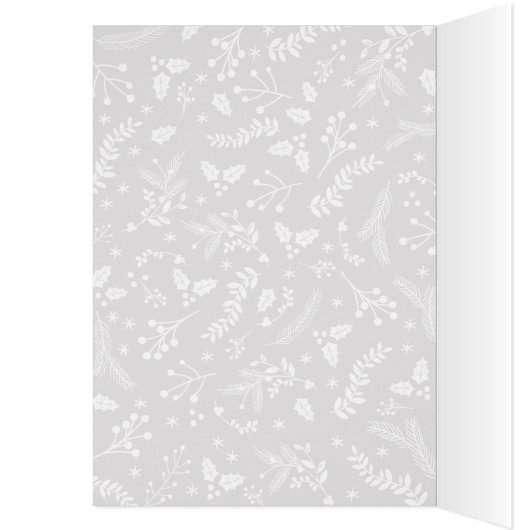 Winter-Beeren-Weihnachtsfeiertags-Gruß (Inside (Left))