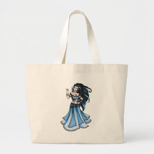 Winter Belly Dancer Large Tote Bag