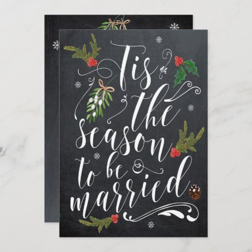 winter berries bridal shower invitation christmas