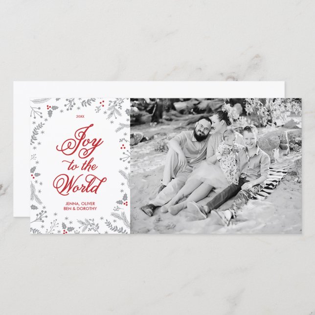 Winter Berries Christmas Holiday One Sided (Front/Back)