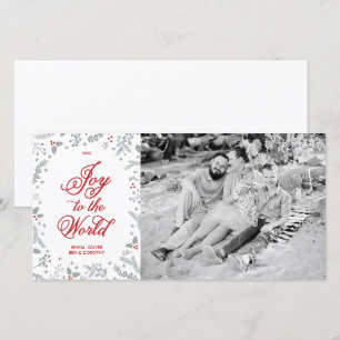 Winter Berries Christmas Holiday One Sided Card