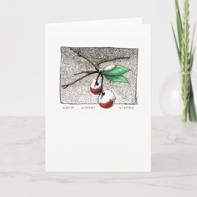 Winter Berries I card - color (Front)