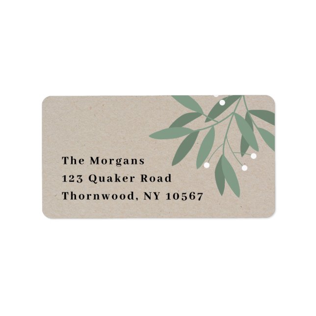 Winter berries label (Front)