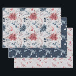 Winter Berries Wrapping Paper Sheet<br><div class="desc">Your gifts will be stunning with these elegant winter botanical designs,  in coordinating colors. So many wrapping possibilities!</div>