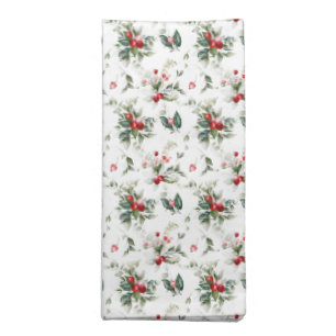 Winter Berry Christmas Cloth Napkin