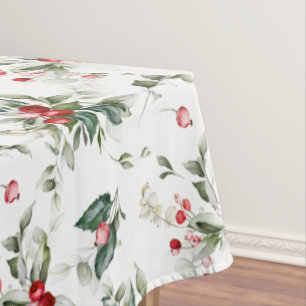 Winter Berry Christmas Tablecloth