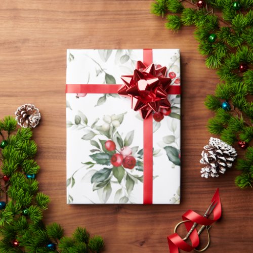Winter Berry Christmas Wrapping Paper