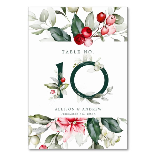 Winter Berry | Table Number 10 (Front)