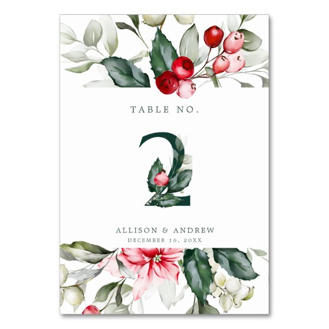 Winter Berry | Table Number 2 (Back)