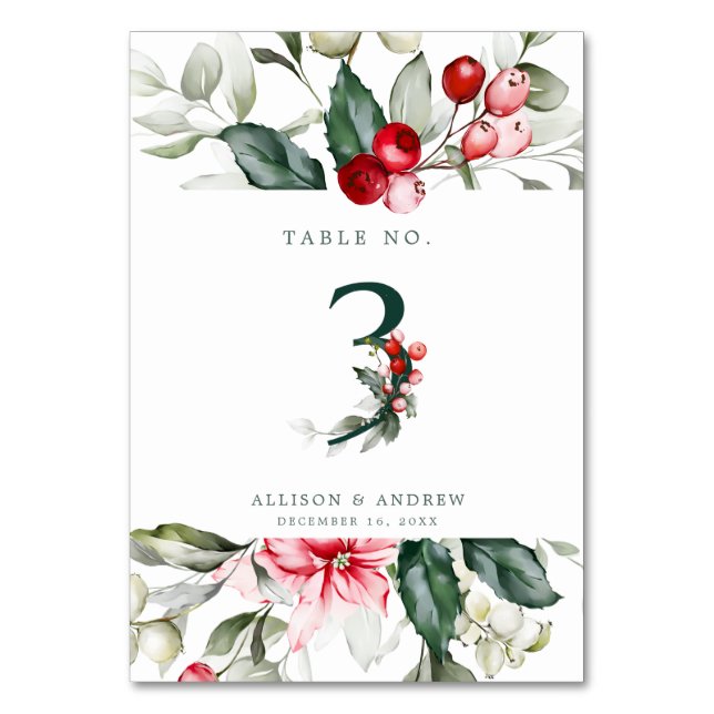 Winter Berry | Table Number 3 (Back)