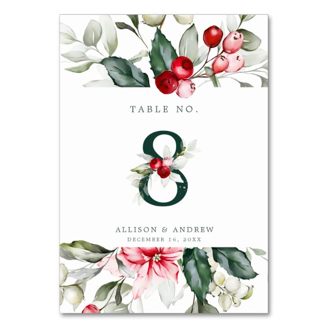 Winter Berry | Table Number 8 (Back)